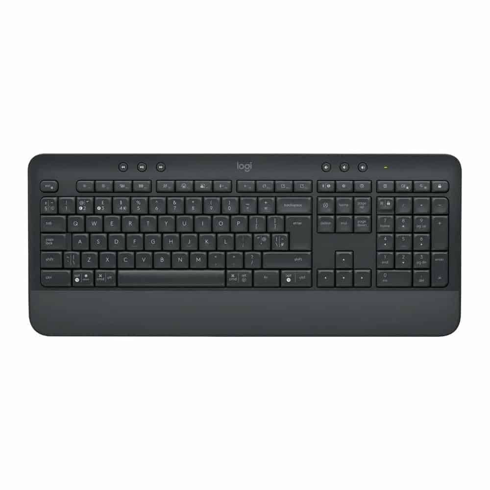 Logitech Sgnature K650 Wireless Bluetooth UK Keyboard Graphite